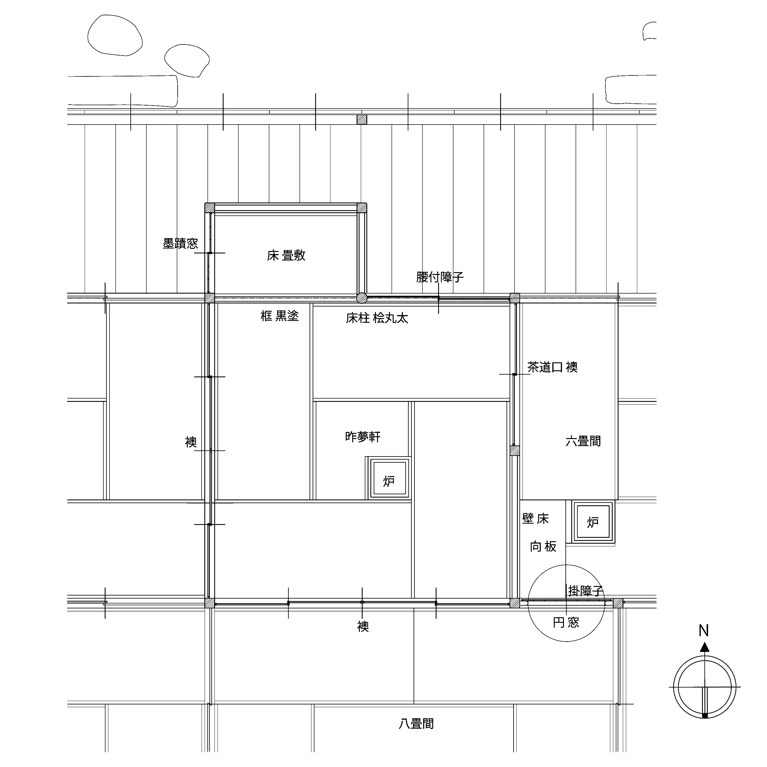 黄梅院 昨夢軒 平面図