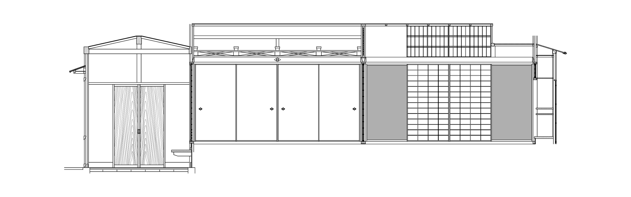 伏見稲荷大社　御茶屋　展開図　北面