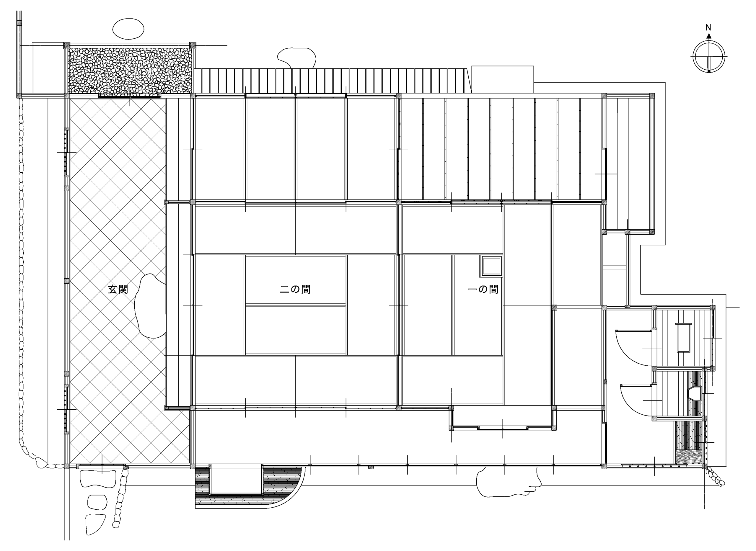 伏見稲荷大社　御茶屋　平面図