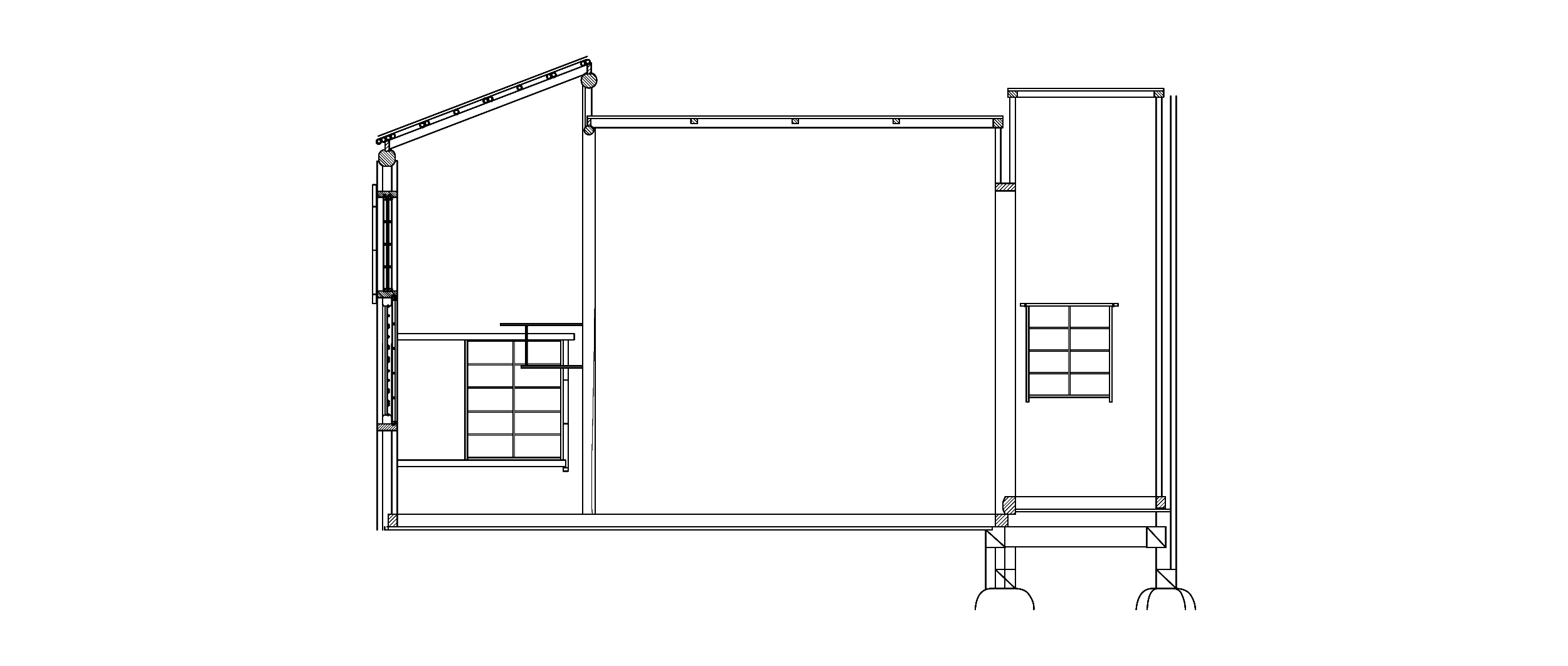 春草廬　西面2展開図