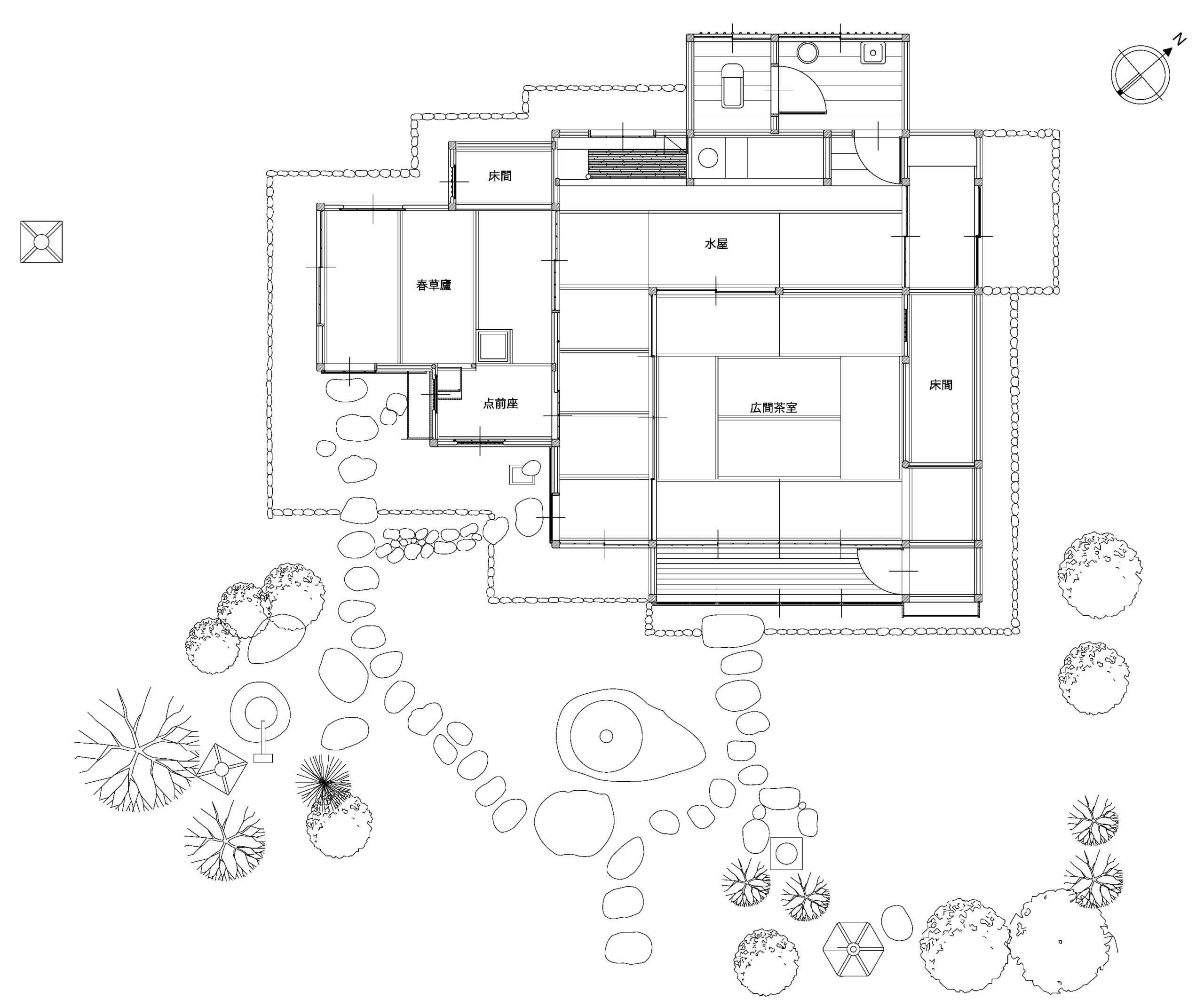 春草廬　平面図