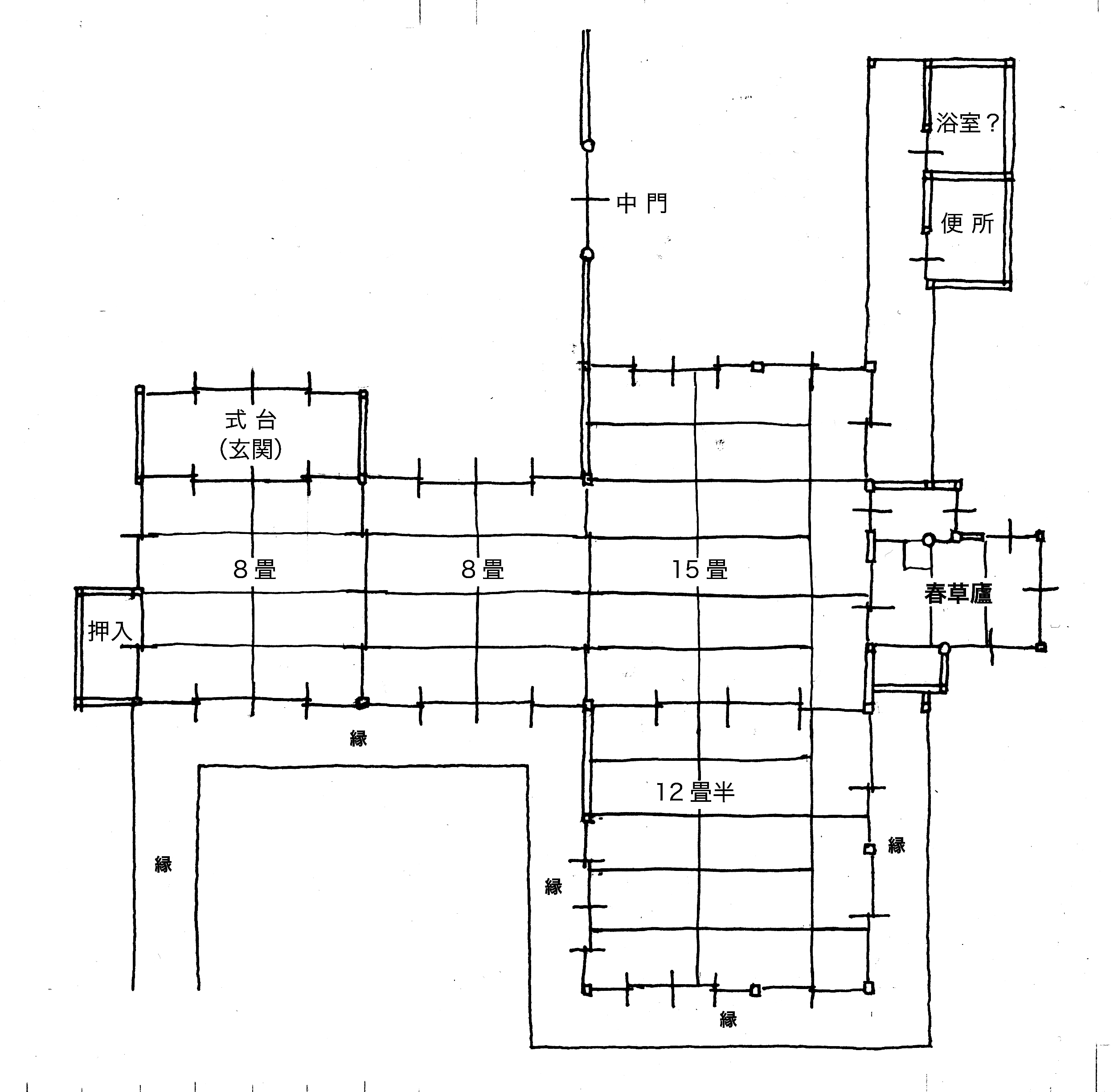 金蔵院客殿平面図