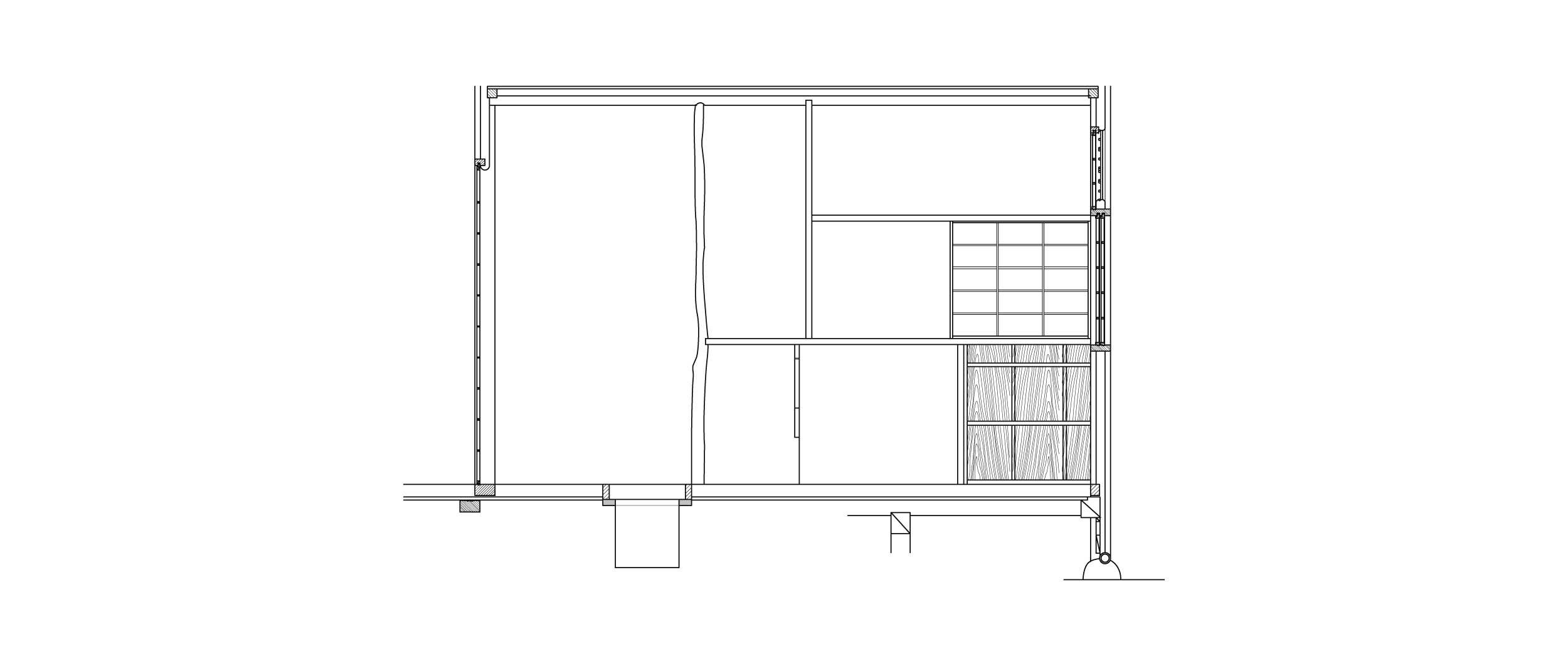 春草廬　南面2展開図